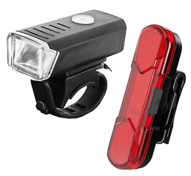 Set far si stop pentru bicicleta HY027 cu incarcare USB